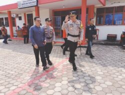 Bersama Bupati, Kapolres Banyuasin Monitoring Pilkades di Desa Tebing Abang