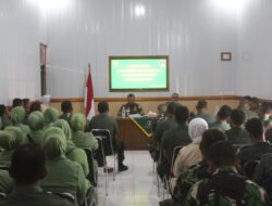 Penyuluhan Pembinaan Mental Dari Tim Bintaldam II/Swj Kepada Prajurit,Persit dan PNS Kodim 0430/BA