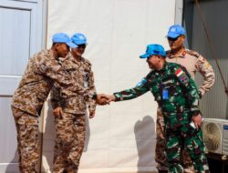 Jalin Silaturahmi Kontingen Dansatgas Kizi, TNI Konga Kunjungi Camp Bhutan QRF