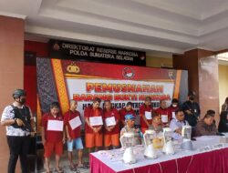 Polda Sumsel Musnakan 7,7 Kilogram Sabu dan 183 Butir Ekstasi