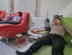 Aksi Kemanusiaan Polres Minse Donor Darah Cepat