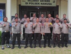 Rapat Perdana Kapolsek Nanusa Ajak Personel tingkatkan Kinerja serta Tetap Bersinergi