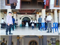 Minggu Kasih Polres Kepulauan Talaud dan jajaran Patroli Pengamanan Ibadah disejumlah Gereja