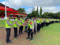 Pimpin Apel Pagi, Kapolres Banyuasin Gelar Halal Bihalal