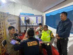 Kabag Log Polres Banyuasin Tinjau Jalan Lintas Timur