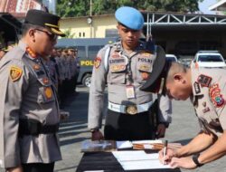 Kapolresta Manado Pimpin Upacara Sertijab dan Pelantikan Kapolsek 