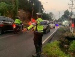 Personel Satuan Lalu Lintas Lakukan Pos Cakalang, Cegah Kemacetan dan Pelanggaran Lalu Lintas 