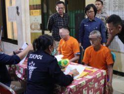 Pengambilan Sampel DNA Tahanan Polresta Manado oleh Tim Pusdokkes Polri dan Biddokkes Polda Sulut 