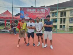 Polres Banyuasin Laksanakan Lomba Tenis Lapangan dalam Rangka Hari Bhayangkara ke 78
