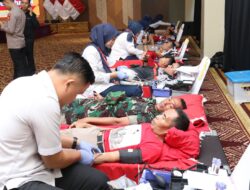 Peduli Terhadap Kesehatan Masyarakat, Polda Sumsel Gelar Bhakti Kesehatan Donor Darah