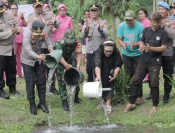 Kegiatan Ketahanan Pangan dalam Rangka Hari Bhayangkara ke-78 di Kelurahan Kumersot, Kota Bitung