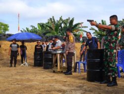 Meriahkan Hari Bhayangkara ke 78 Tahun, Dandim 0420/Sarko Ikuti Gelar Lomba Menembak