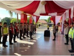 Polres Banyuasin Gelar Apel Penutupan Latja Siswa Diktuk Polri Gel I SPN Polda Sumsel TA 2024