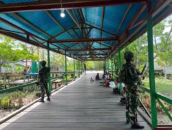 Pengamanan Ibadah, Satgas Yonif 141/AYJP selalu siaga dan waspada