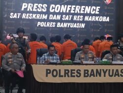 Senpi dan Sabu Digulung, Polres Banyuasin Rilis Capaian Ungkap Kasus Periode Bulan Juni