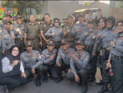 Satlinmas Kecamatan Makassar  Ambil Peran dalam HUT Bhayangkara  k- 79, Bukti  Keterlibatan Aktif  dalam Menjaga Kamtibmas
