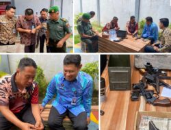 Denpal XXII/2 Banjarmasin Lakukan Pemeriksaan Senjata Api Di Lapas Banjarmasin