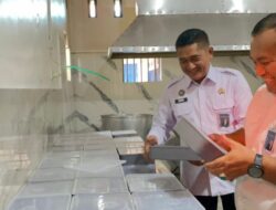 Inspektur Wilayah I Tinjau Dapur Lapas Narkotika Karang Intan Dalam Rangka Monitoring Dan Evaluasi