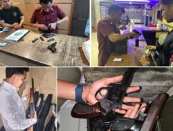 Lapas Banjarmasin Laksanakan Pengecekan Rutin Senjata Api Dan Peralatan Keamanan