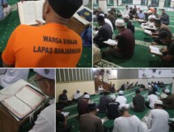 Santri WBP Lapas Banjarmasin Laksanakan Pembacaan Surah Al-Kahfi Rutin Malam Jumat
