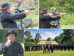 Lapas Banjarmasin Gelar Latihan Menembak Bersama Denpal XXII/2 Banjarmasin