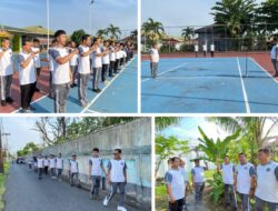 Apel Pagi Pegawai Lapas Banjarmasin Tekankan Disiplin dan Kekompakan