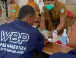 Lapas Narkotika Karang Intan Gelar Skrining TBC Melalui Rontgen Dada Bagi Warga Binaan