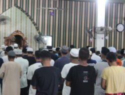 Suasana Damai Iringi Pelaksanaan Ibadah Berjamaah Di Lapas Kelas II A Banjarmasin
