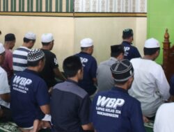 Khusyuk Dan Penuh Makna, WBP Lapas Kelas II A Banjarmasin Jalani Salat Dhuha Berjamaah