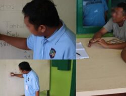 Pembelajaran Matematika Kejar Paket A Digelar Di Pelataran Masjid Baabut Taqwa