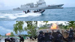 Kasal dan Gubernur Bangka Belitung Saksikan Latihan TNI AL,Tangkapan Komiditas Logam dan Mineral