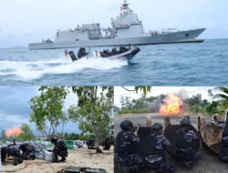 Kasal dan Gubernur Bangka Belitung Saksikan Latihan TNI AL,Tangkapan Komiditas Logam dan Mineral